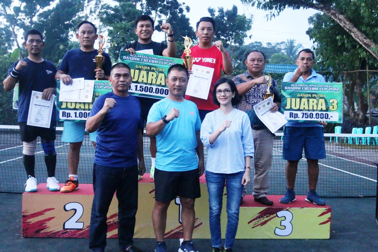 Letkol Inf Topan Angker Secara Resmi Tutup Kejuaraan Tenis Lapangan Dandim Cup Inatonreport 6040