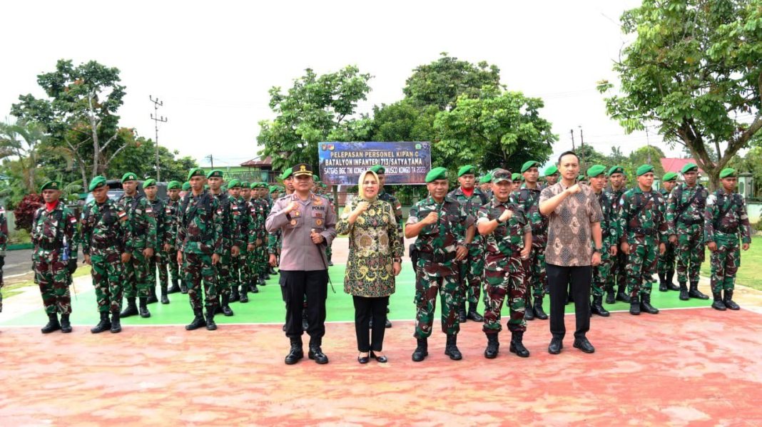 Dandim Bolmong Hadiri Pelepasan Satgas Bgc Tni Konga Xxxix E Monusco